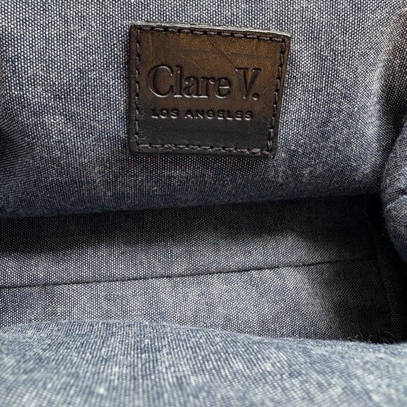 Clare V Black leather Le Box bag - Picture 3 of 9